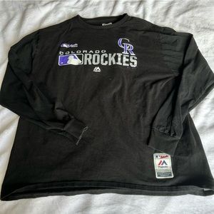 Colorado Rockies long sleeve baseball shirt